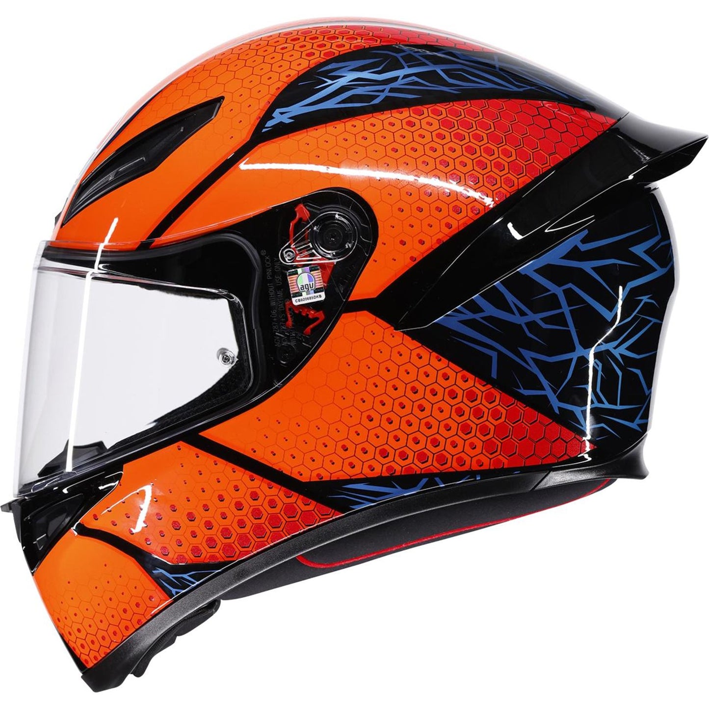 AGV Helmets K1 S Helmet - Speedarmor - Black/Orange/Blue_2086247