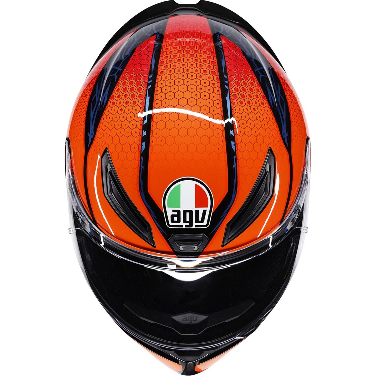 AGV Helmets K1 S Helmet - Speedarmor - Black/Orange/Blue_2086298