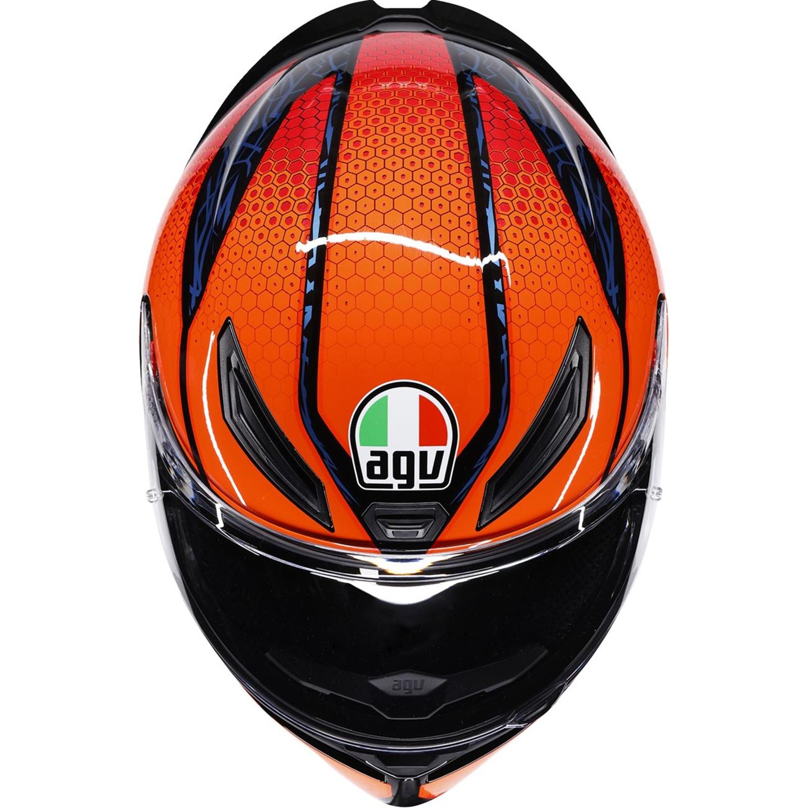 AGV Helmets K1 S Helmet - Speedarmor - Black/Orange/Blue_2086298