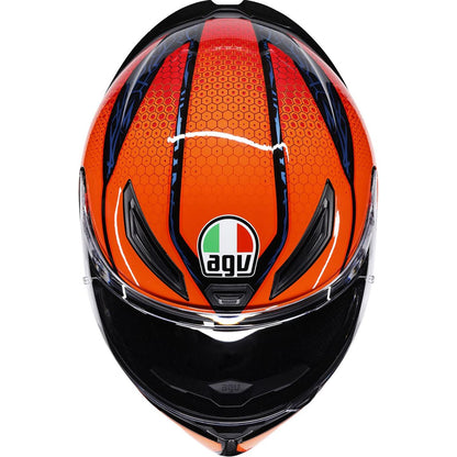 AGV Helmets K1 S Helmet - Speedarmor - Black/Orange/Blue_2086298
