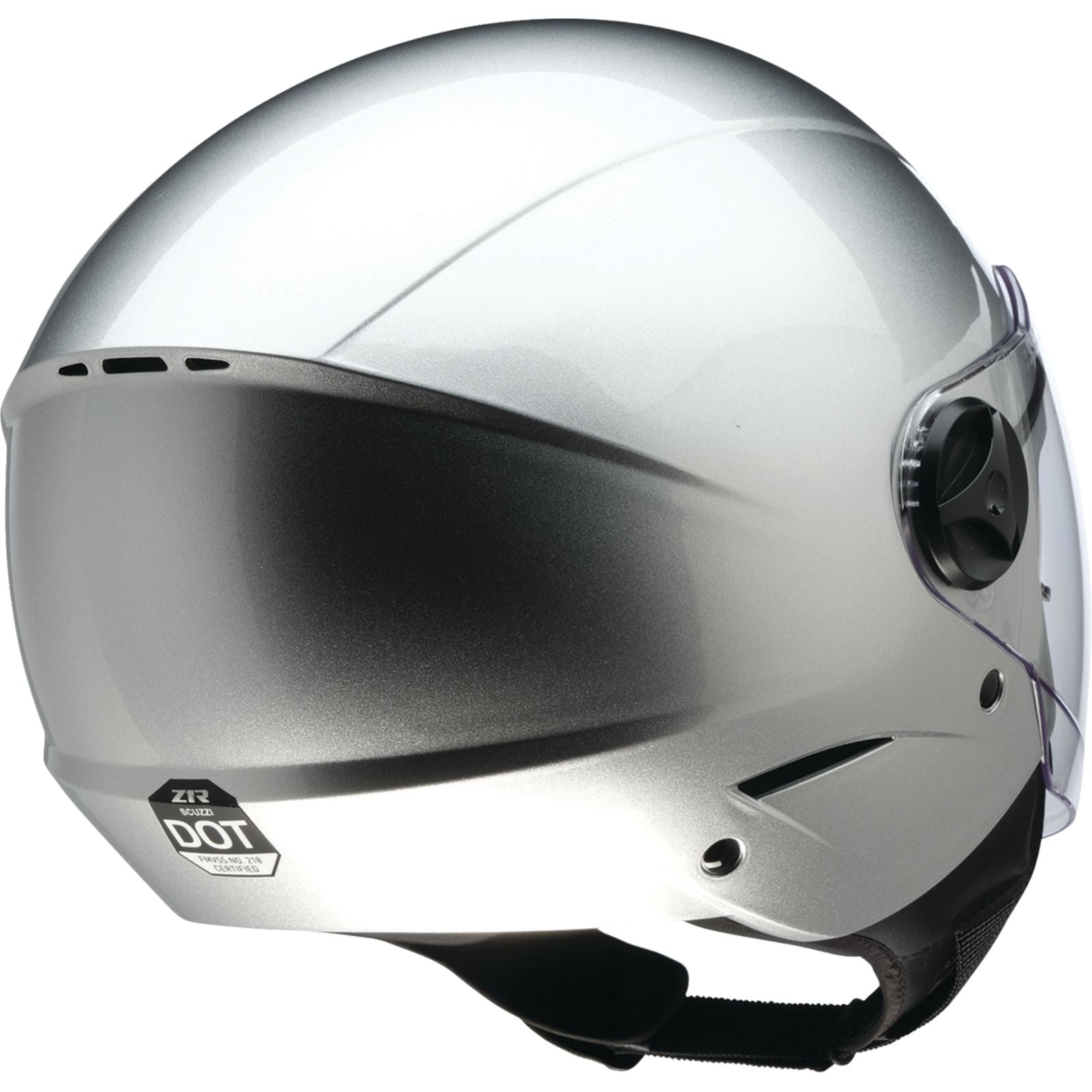 Z1R Scuzzi Helmet - Solid - Silver_1987531
