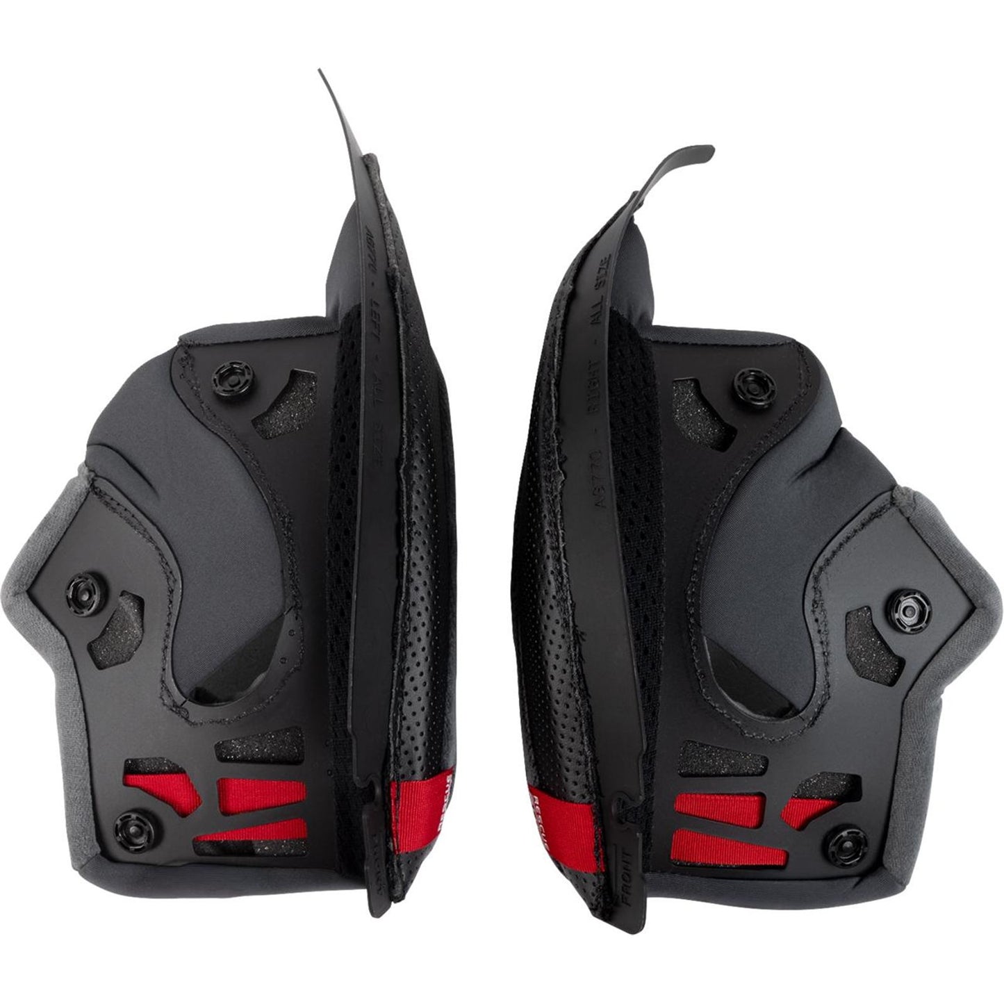 AGV Helmets K7 Cheek Pads - Gray/Black_1991649