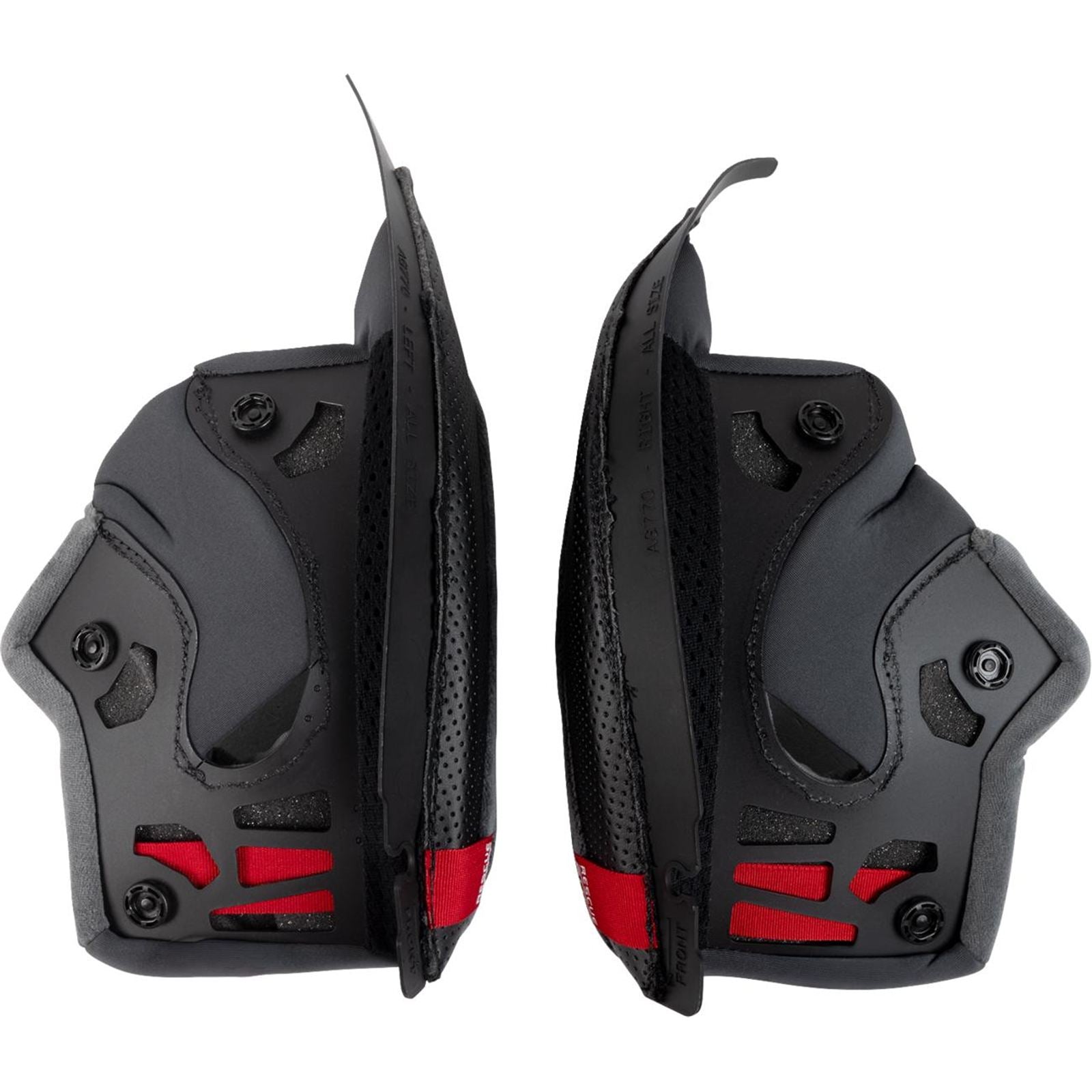 AGV Helmets K7 Cheek Pads - Gray/Black_1991649