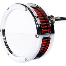 Feuling BA Slim Air Cleaner Kit - Chrome - Red Filter for Twin Cam [MPN: 5447-S]_1988562