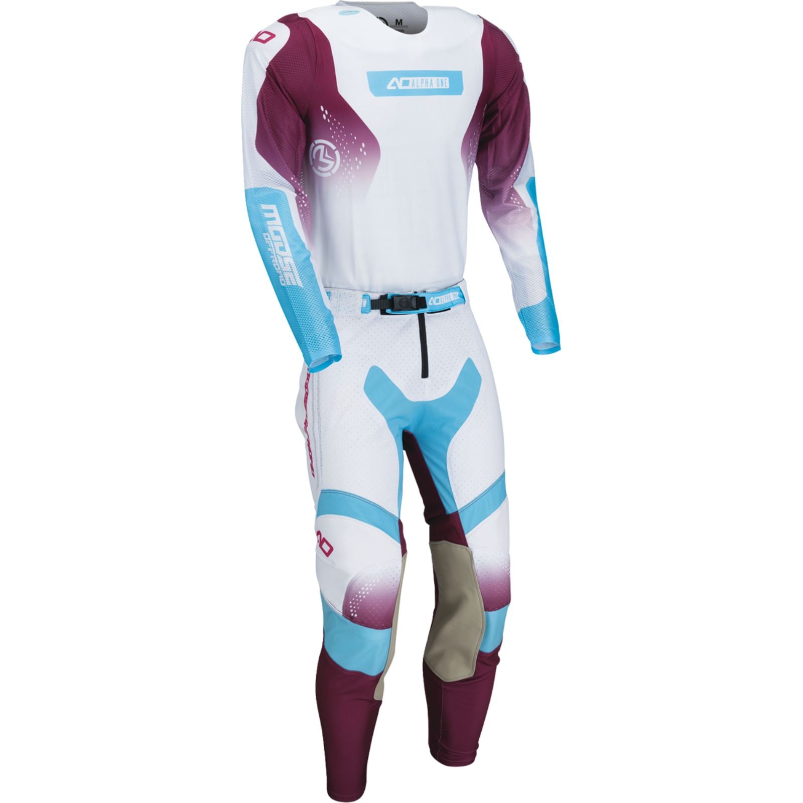Moose Offroad Alpha One Pants - White/Purple_1987398