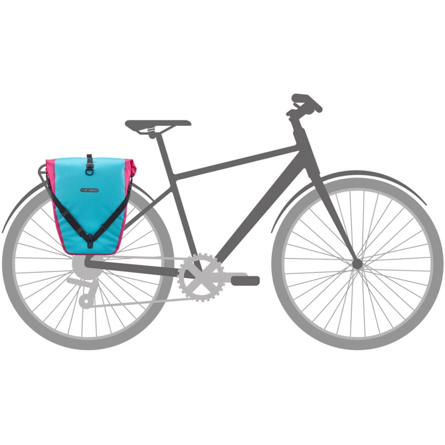 Ortlieb Back-Roller Cyber Pannier - 20L - Cyber Blue/Pink [MPN: F5537]_1990448
