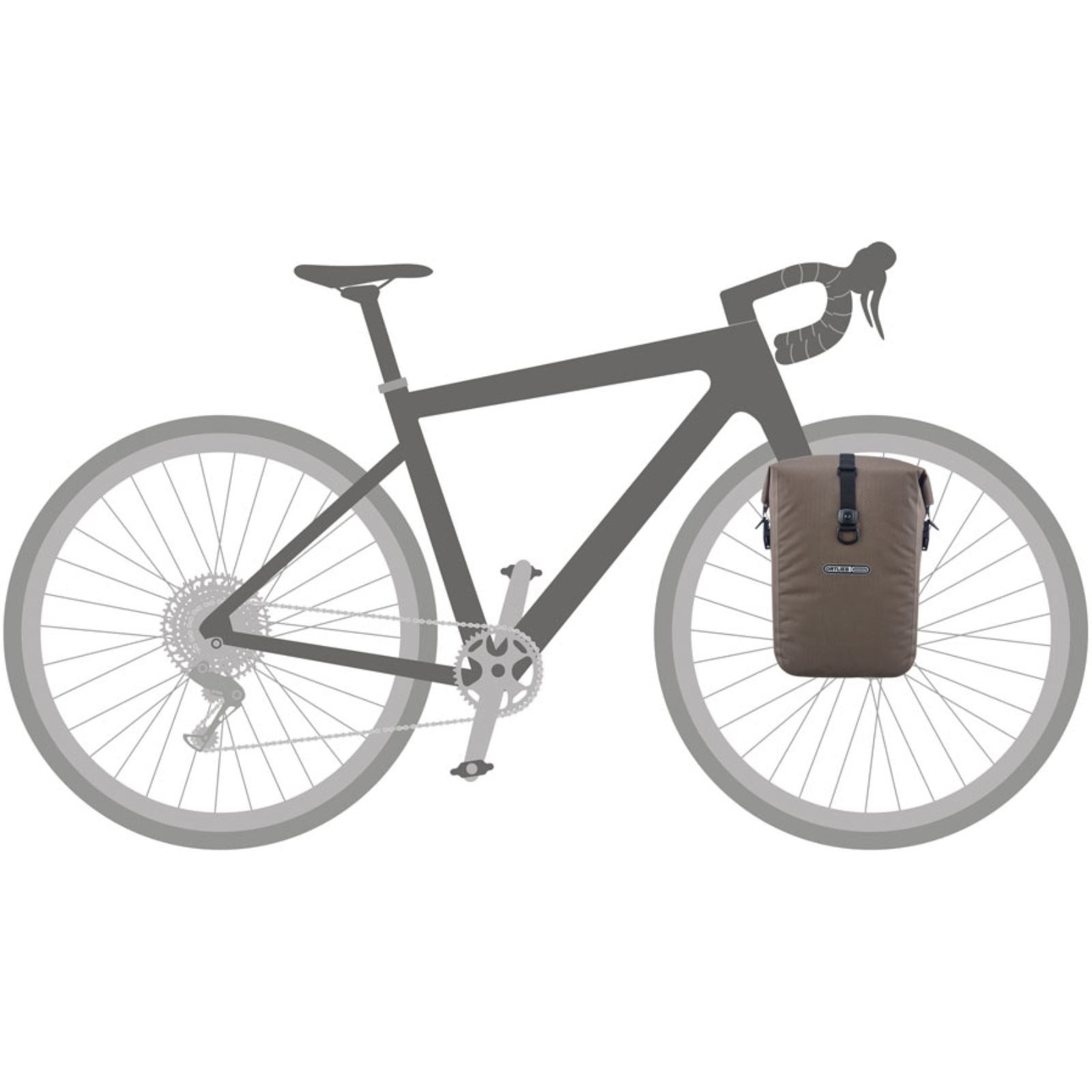 Ortlieb Fork-Pack Front Pannier - 5.8L - Dark Sand [MPN: F9995]_1990514