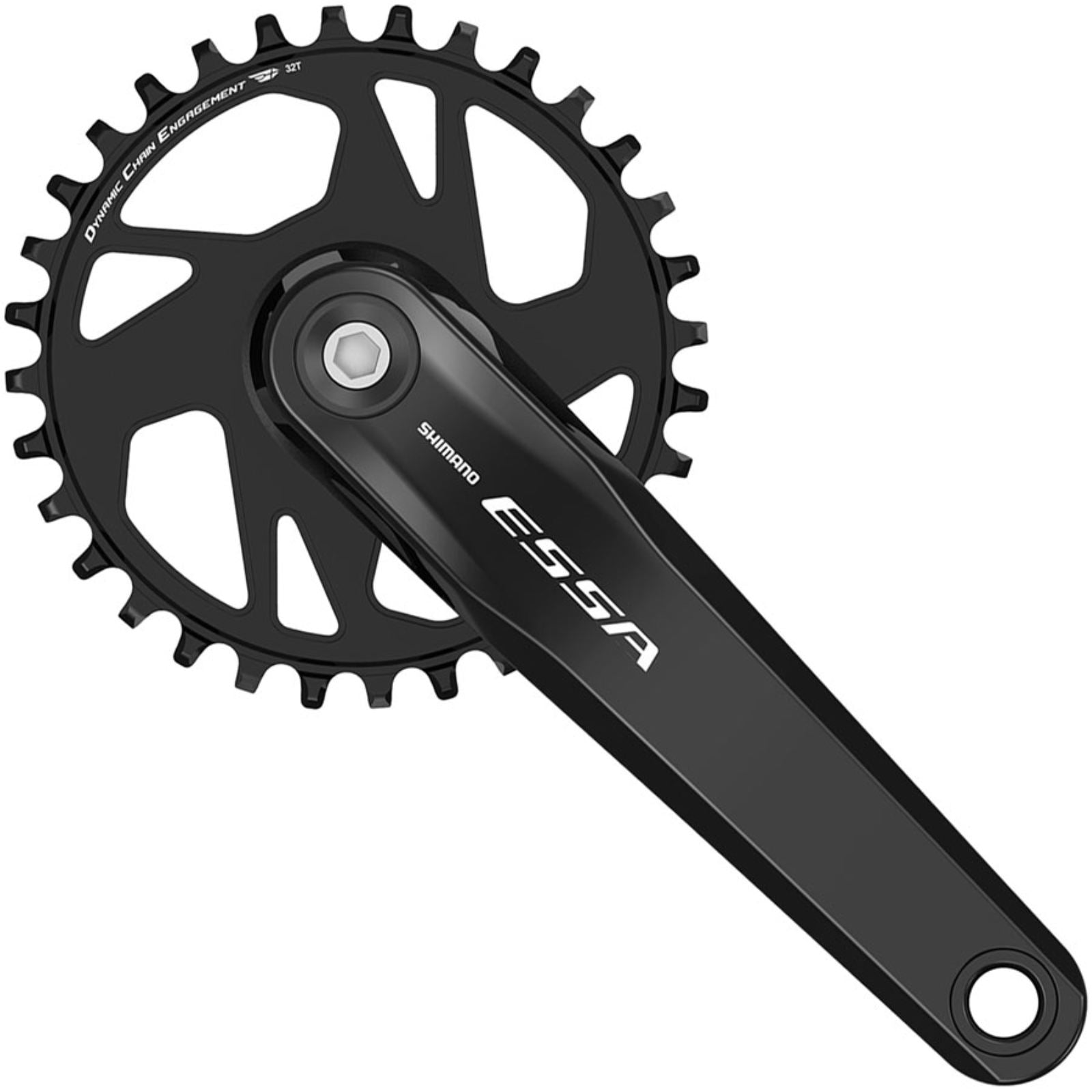 Shimano ESSA FC-U2000-1 Crankset - 175mm, 7/8-Speed, 32t, Black [MPN: EFCU20001EA2]_1990559