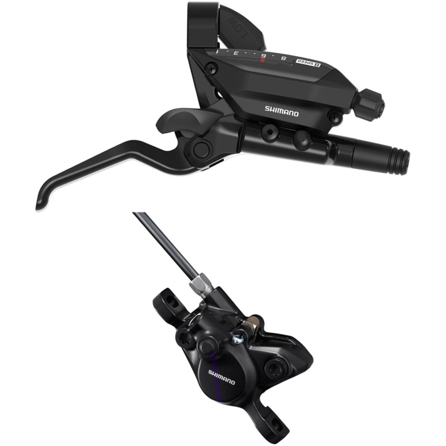 Shimano Fire Plus Shift/Brake Lever with Disc Brake Caliper Right/Rear [MPN: EEF515J8RXRA170P]_1990671