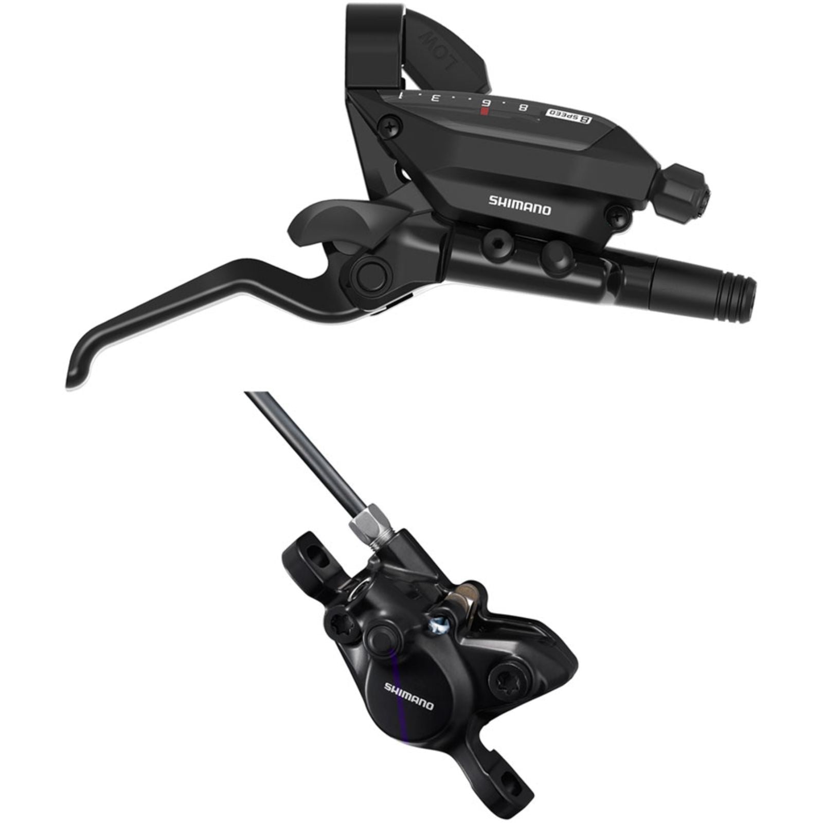 Shimano Fire Plus Shift/Brake Lever with Disc Brake Caliper Right/Rear [MPN: EEF515J8RXRA170P]_1990671