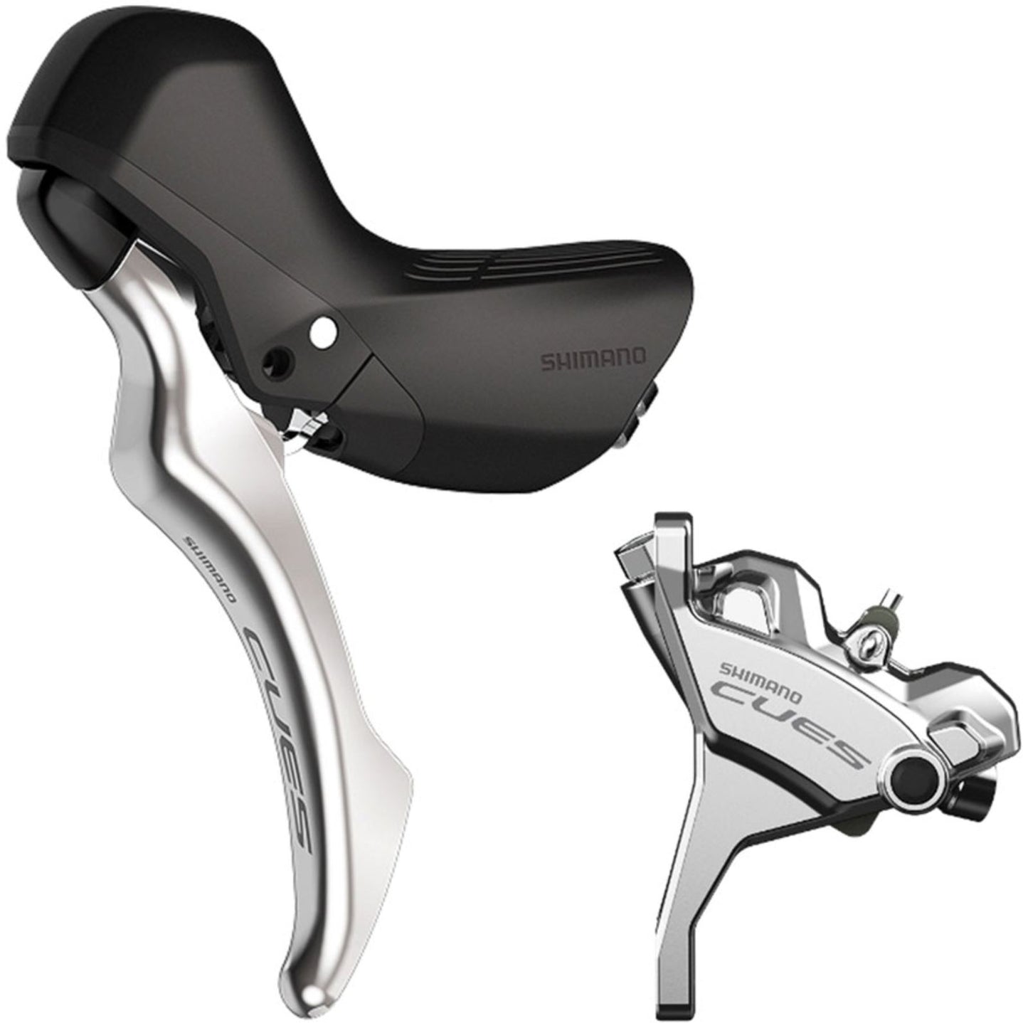 Shimano CUES BL-U6030L/BR-U6030F Disc Brake and Lever - Front, Silver [MPN: IU60302DNF6RC100]_1990583