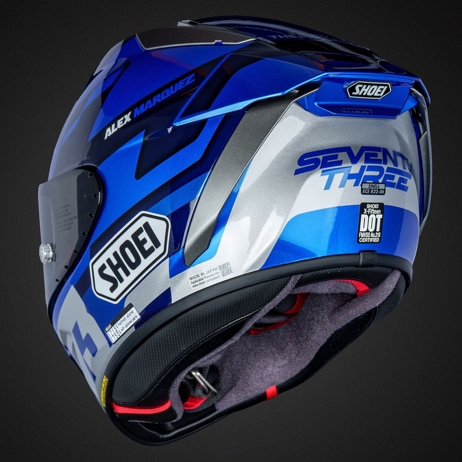 Shoei X-15 Full Face Helmet - Alex Marquez 73 V3 TC-2_2327589