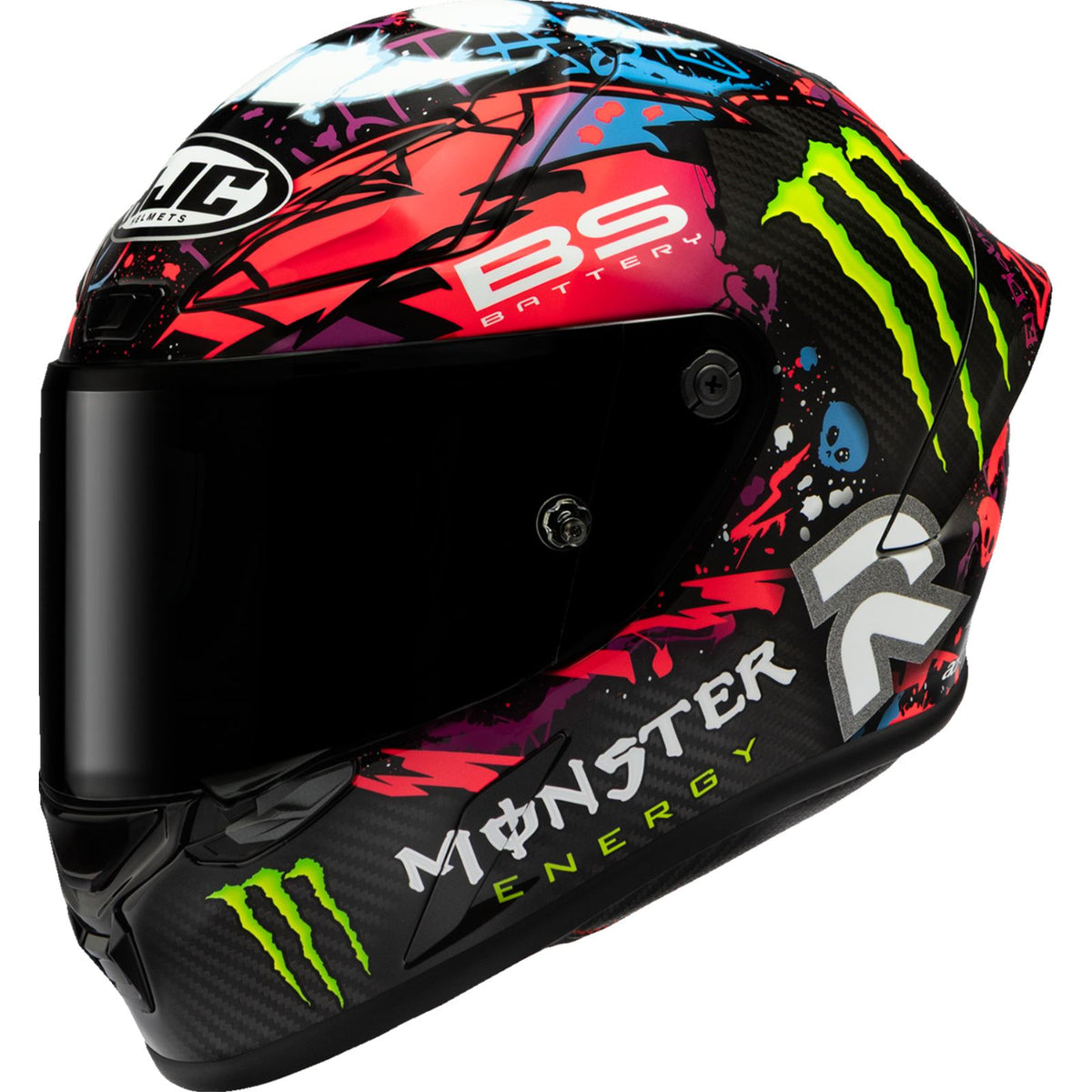 HJC RPHA 1N V2 Carbon Helmet - Funky Diablo - MC8 - 2XL [MPN: 504194]_2737578