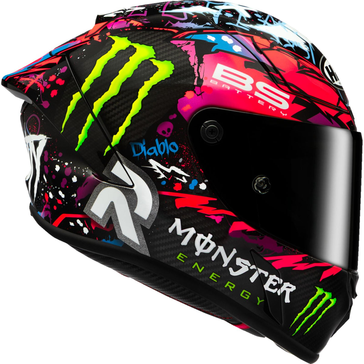 HJC RPHA 1N V2 Carbon Helmet - Funky Diablo - MC8 - 2XL [MPN: 504194]_2737579