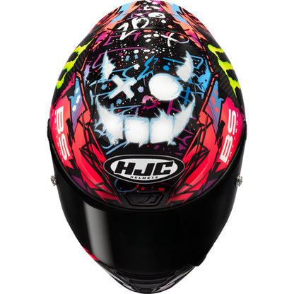 HJC RPHA 1N V2 Carbon Helmet - Funky Diablo - MC8 - 2XL [MPN: 504194]_2737581
