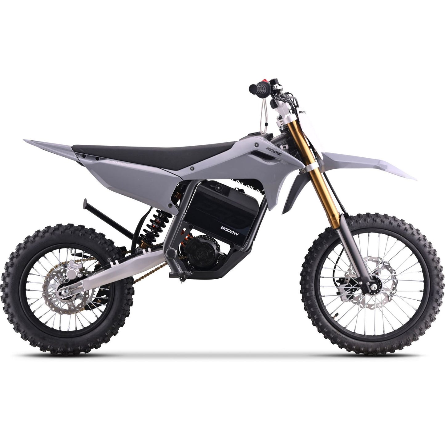 MotoTec USA MotoTec 72v 8000w Pro Electric Dirt Bike 17/14 Lithium Grey [MPN: MT-Dirt-Pro-8000-17-14_Grey]_1995327