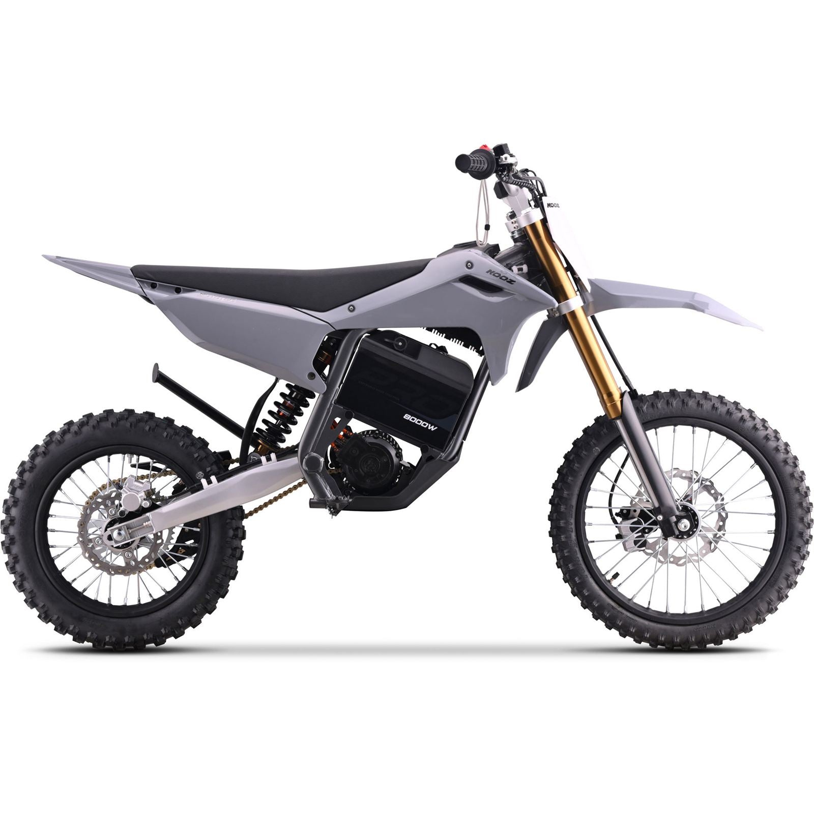 MotoTec USA MotoTec 72v 8000w Pro Electric Dirt Bike 17/14 Lithium Grey [MPN: MT-Dirt-Pro-8000-17-14_Grey]_1995327