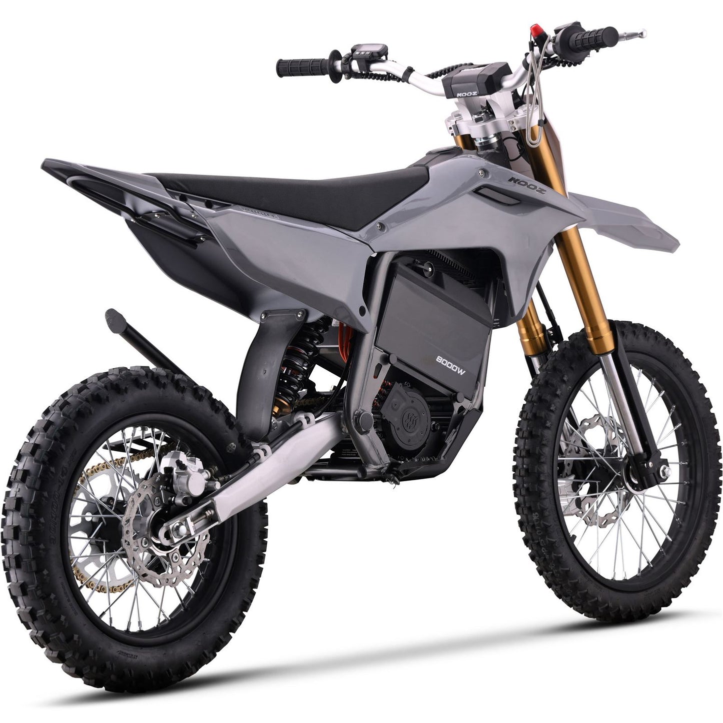 MotoTec USA MotoTec 72v 8000w Pro Electric Dirt Bike 17/14 Lithium Grey [MPN: MT-Dirt-Pro-8000-17-14_Grey]_1995326