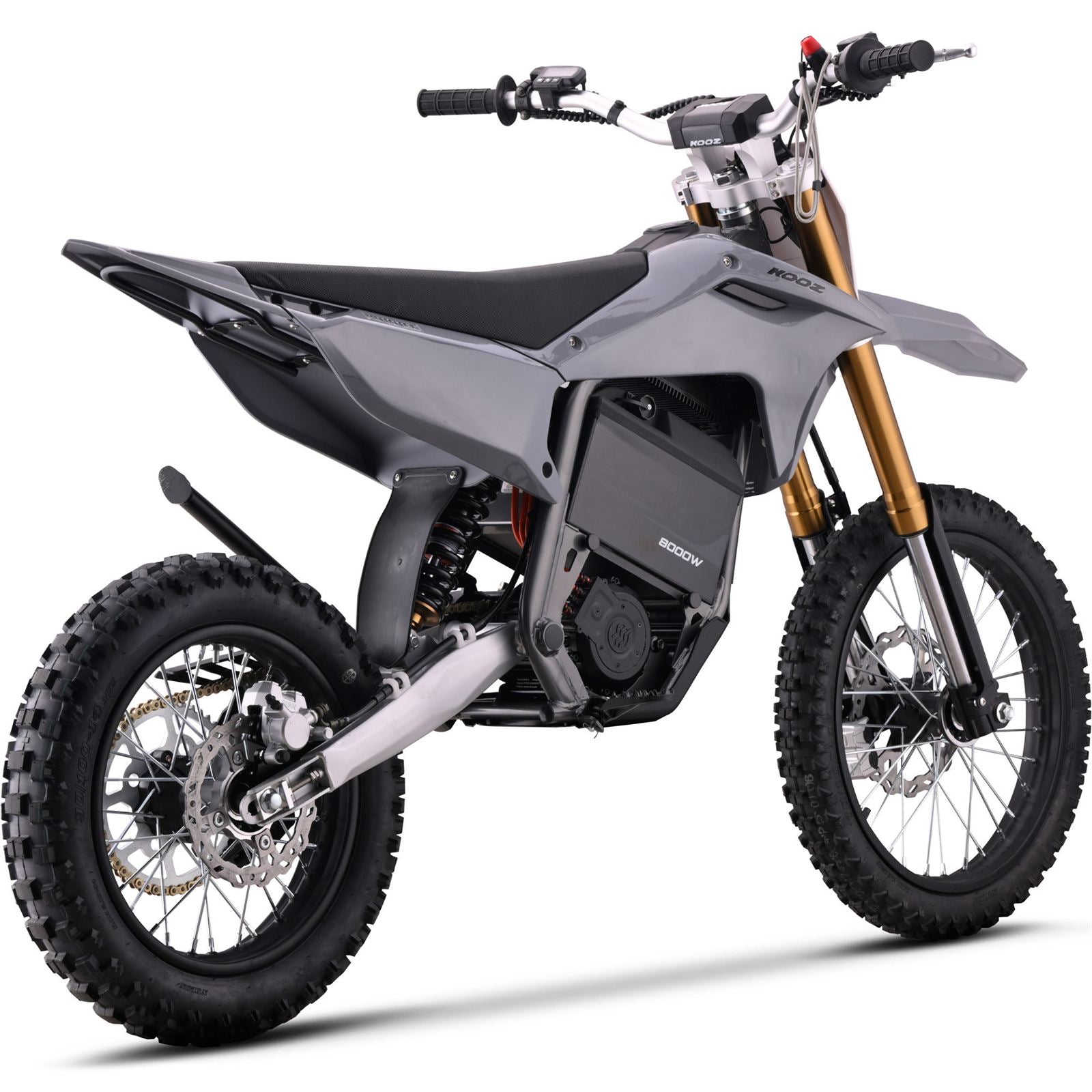 MotoTec USA MotoTec 72v 8000w Pro Electric Dirt Bike 17/14 Lithium Grey [MPN: MT-Dirt-Pro-8000-17-14_Grey]_1995326