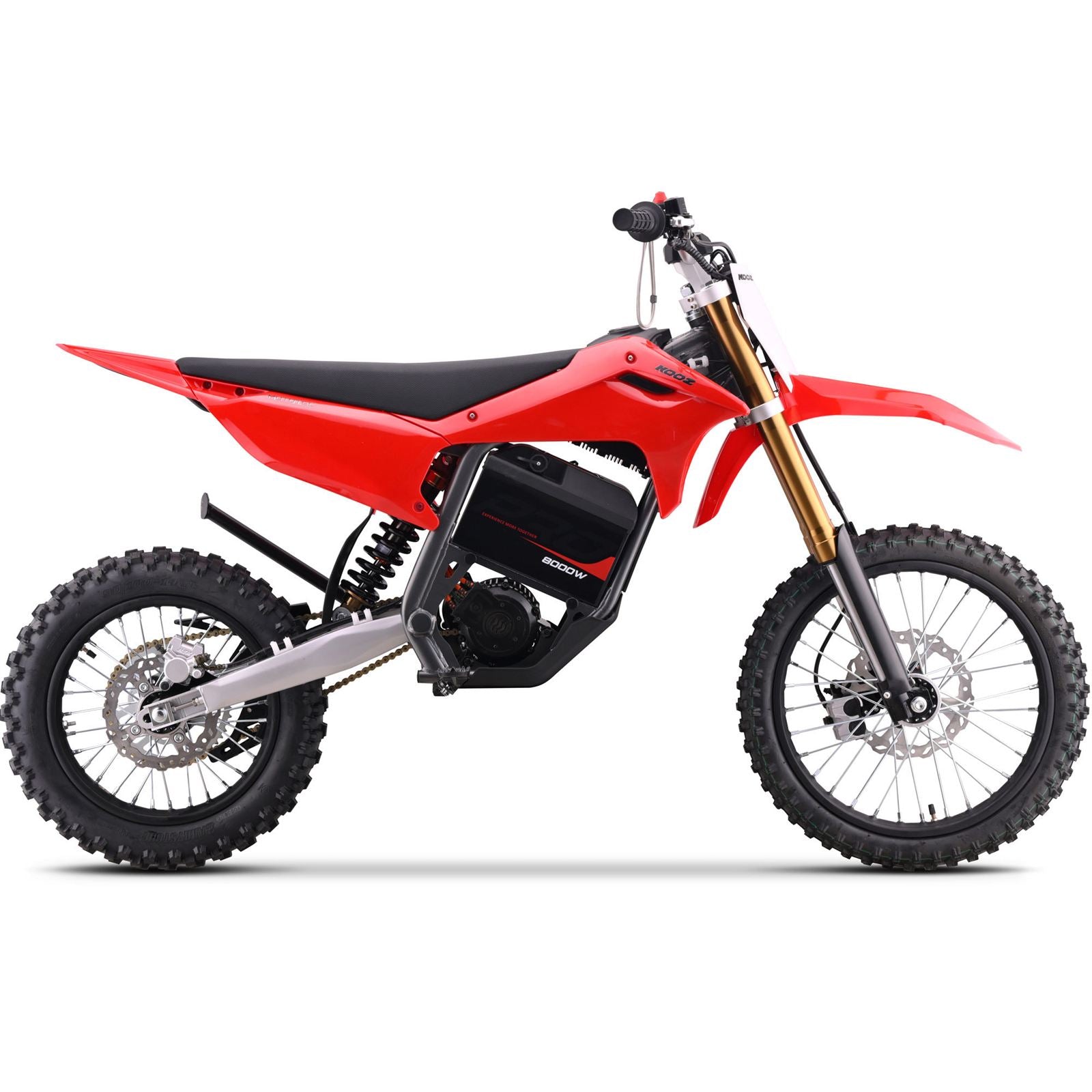 MotoTec USA 72v 8000w Pro Electric Dirt Bike - 17/14 Tires - Lithium - Red [MPN: MT-Dirt-Pro-8000-17-14_Red]_1995336