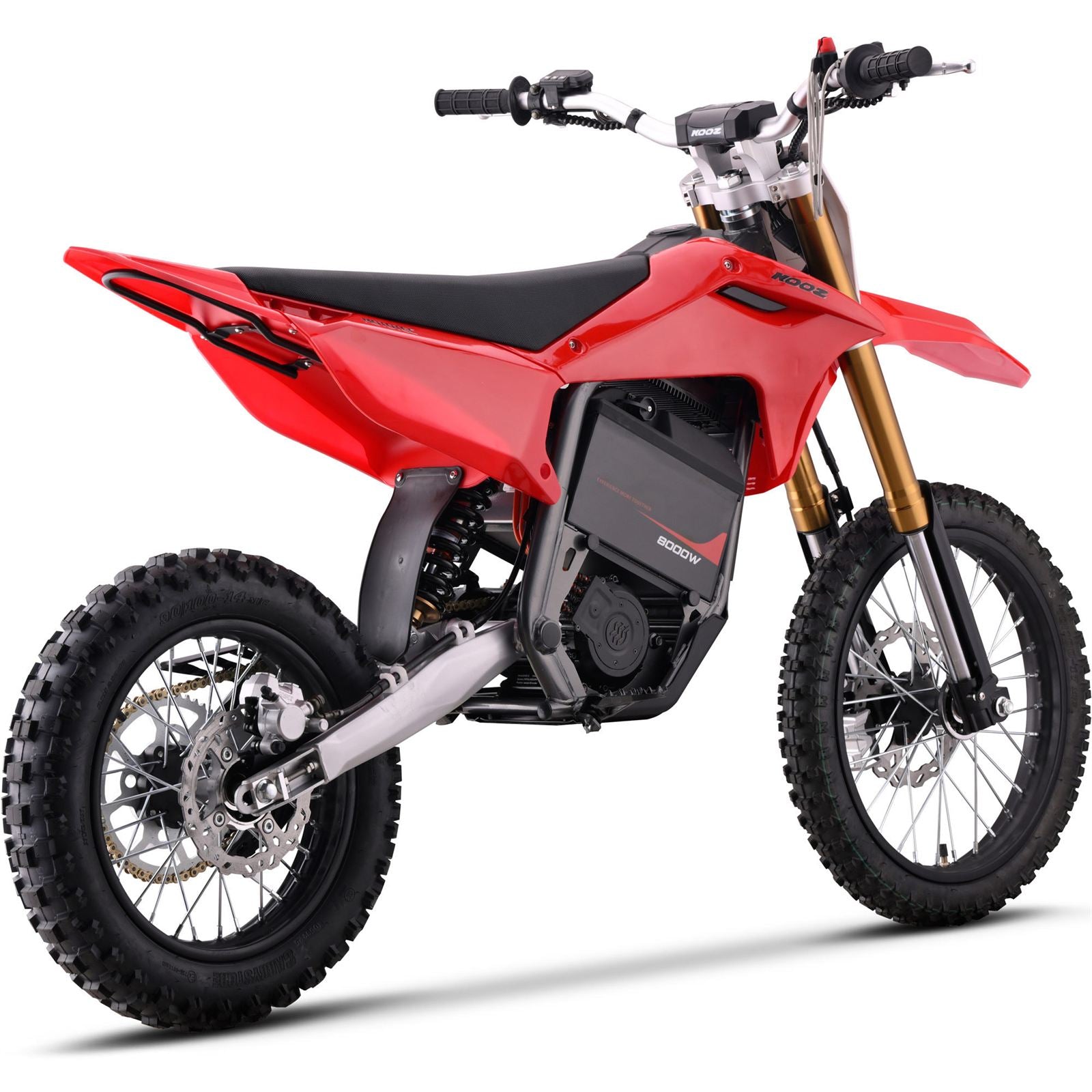 MotoTec USA 72v 8000w Pro Electric Dirt Bike - 17/14 Tires - Lithium - Red [MPN: MT-Dirt-Pro-8000-17-14_Red]_1995335