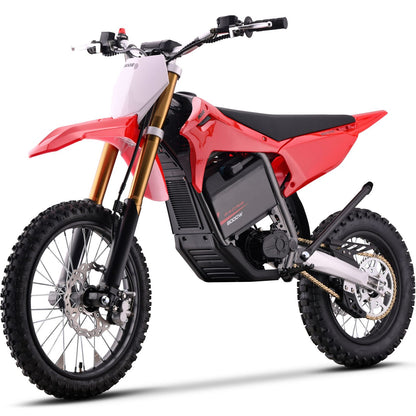 MotoTec USA 72v 8000w Pro Electric Dirt Bike - 17/14 Tires - Lithium - Red [MPN: MT-Dirt-Pro-8000-17-14_Red]_1995334