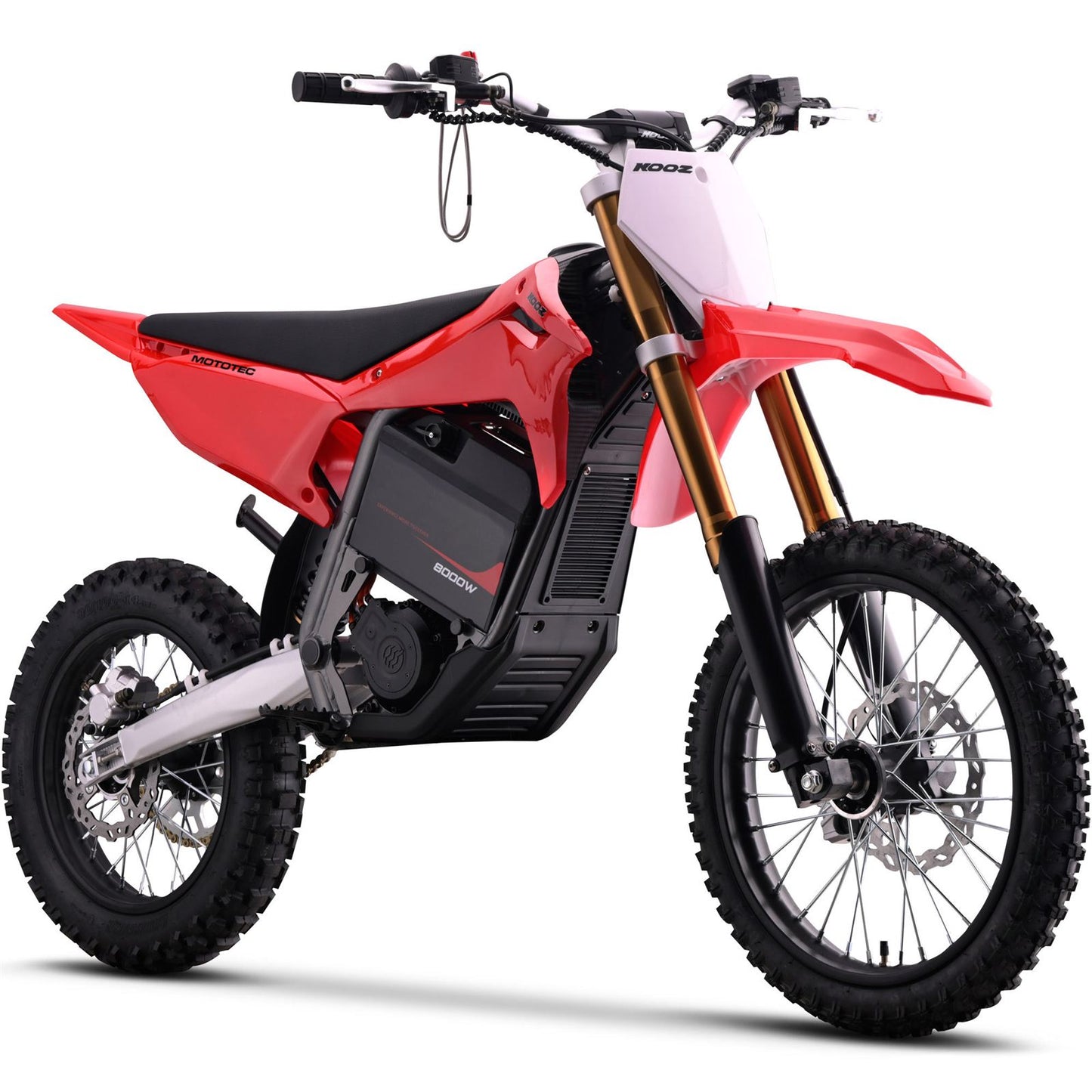 MotoTec USA 72v 8000w Pro Electric Dirt Bike - 17/14 Tires - Lithium - Red [MPN: MT-Dirt-Pro-8000-17-14_Red]_1995332