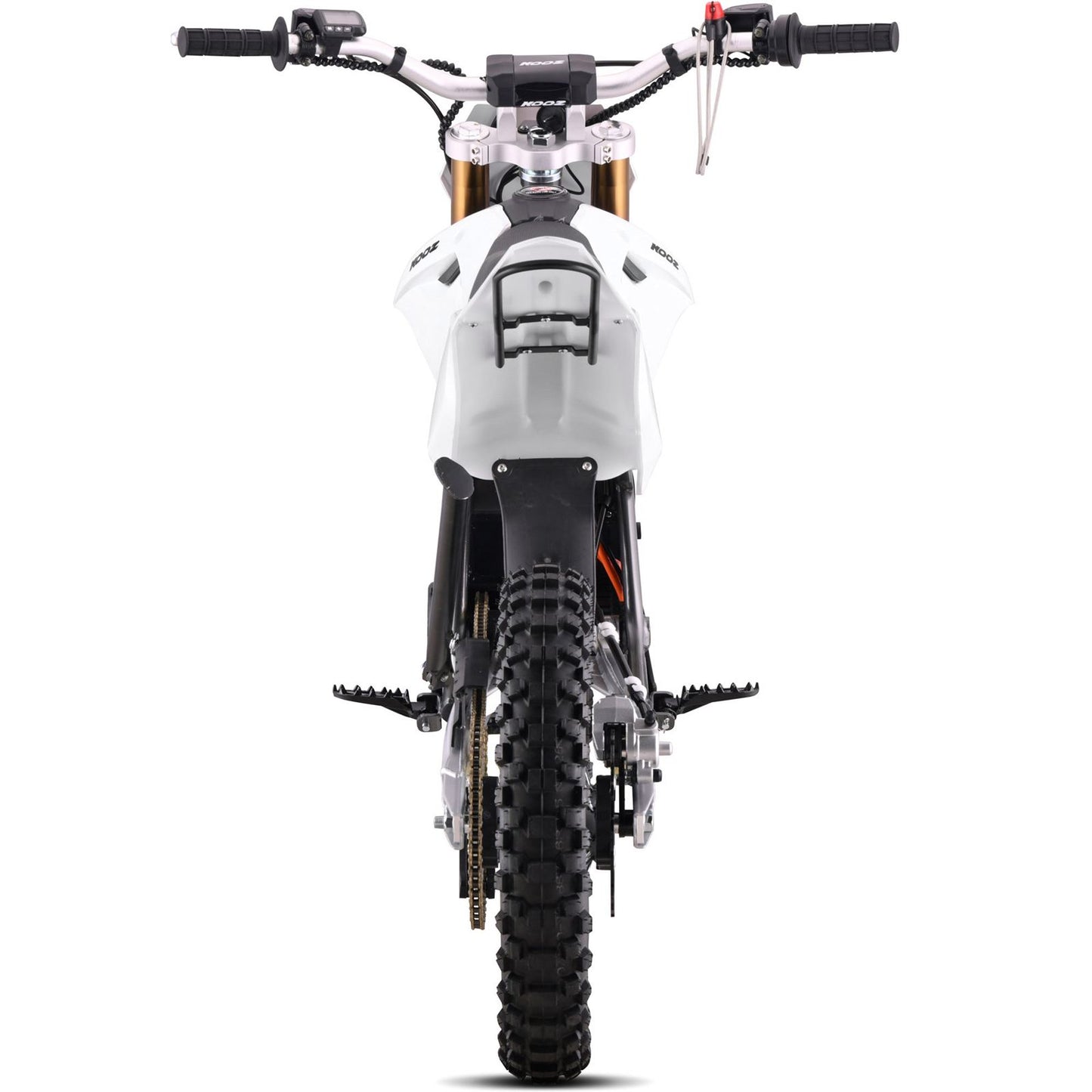 MotoTec USA 72v 8000w Pro Electric Dirt Bike - 17/14 Tires - Lithium - White [MPN: MT-Dirt-Pro-8000-17-14_White]_1995349