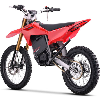 MotoTec USA 72v 8000w Pro Electric Dirt Bike - 19/16 Tires - Lithium - Red [MPN: MT-Dirt-Pro-8000-19-16_Red]_1995360