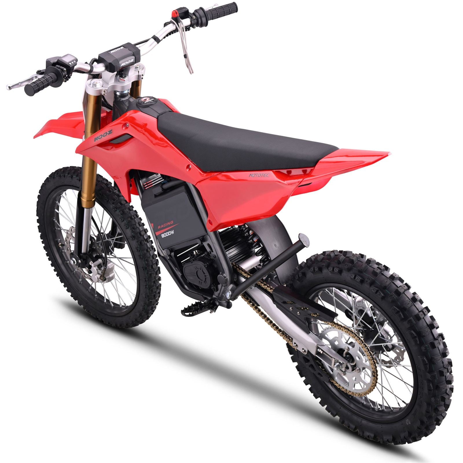 MotoTec USA 72v 8000w Pro Electric Dirt Bike - 19/16 Tires - Lithium - Red [MPN: MT-Dirt-Pro-8000-19-16_Red]_1995366