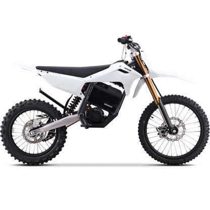 MotoTec USA 72v 8000w Pro Electric Dirt Bike 19/16 Lithium - White [MPN: MT-Dirt-Pro-8000-19-16_White]_2048723