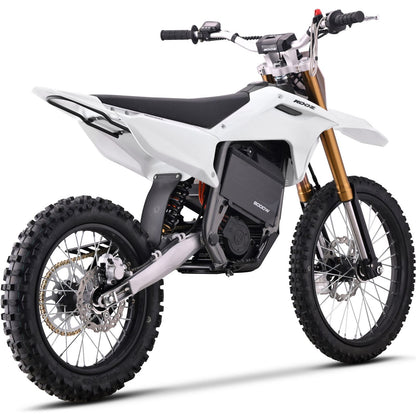 MotoTec USA 72v 8000w Pro Electric Dirt Bike 19/16 Lithium - White [MPN: MT-Dirt-Pro-8000-19-16_White]_2048722