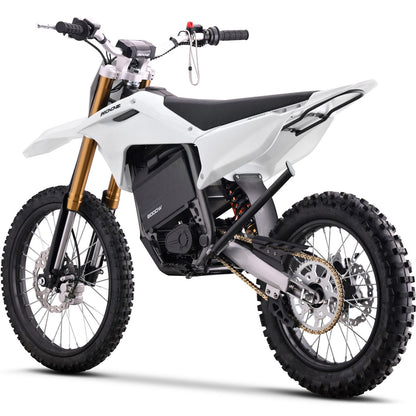 MotoTec USA 72v 8000w Pro Electric Dirt Bike 19/16 Lithium - White [MPN: MT-Dirt-Pro-8000-19-16_White]_2048720