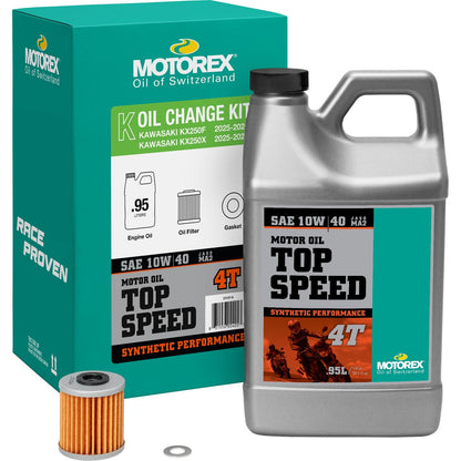 Motorex Top Speed Oil Change Kit 0.95L 10W40 for Kawasaki [MPN: 311914]_2000053