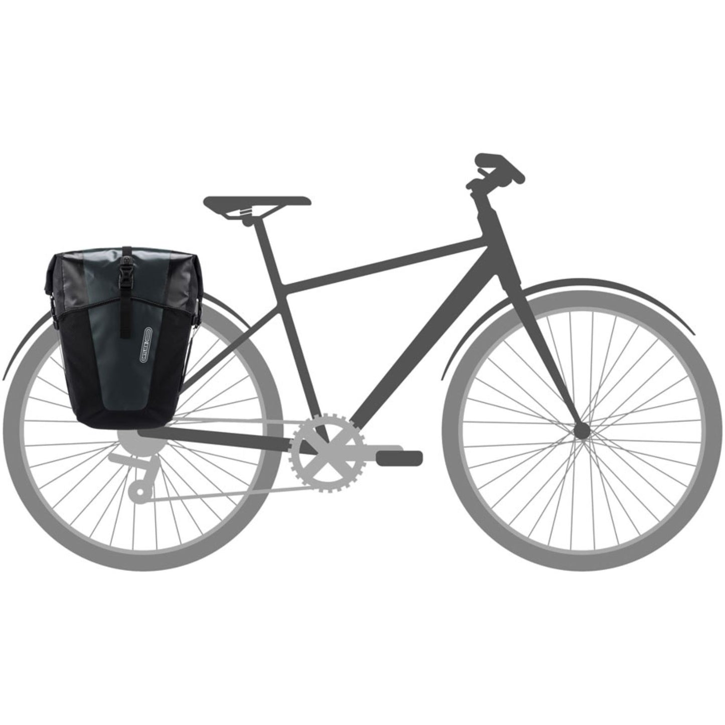 Ortlieb Back-Roller Panniers XL - Pair 70L - Asphalt Black [MPN: F5355]_1998545