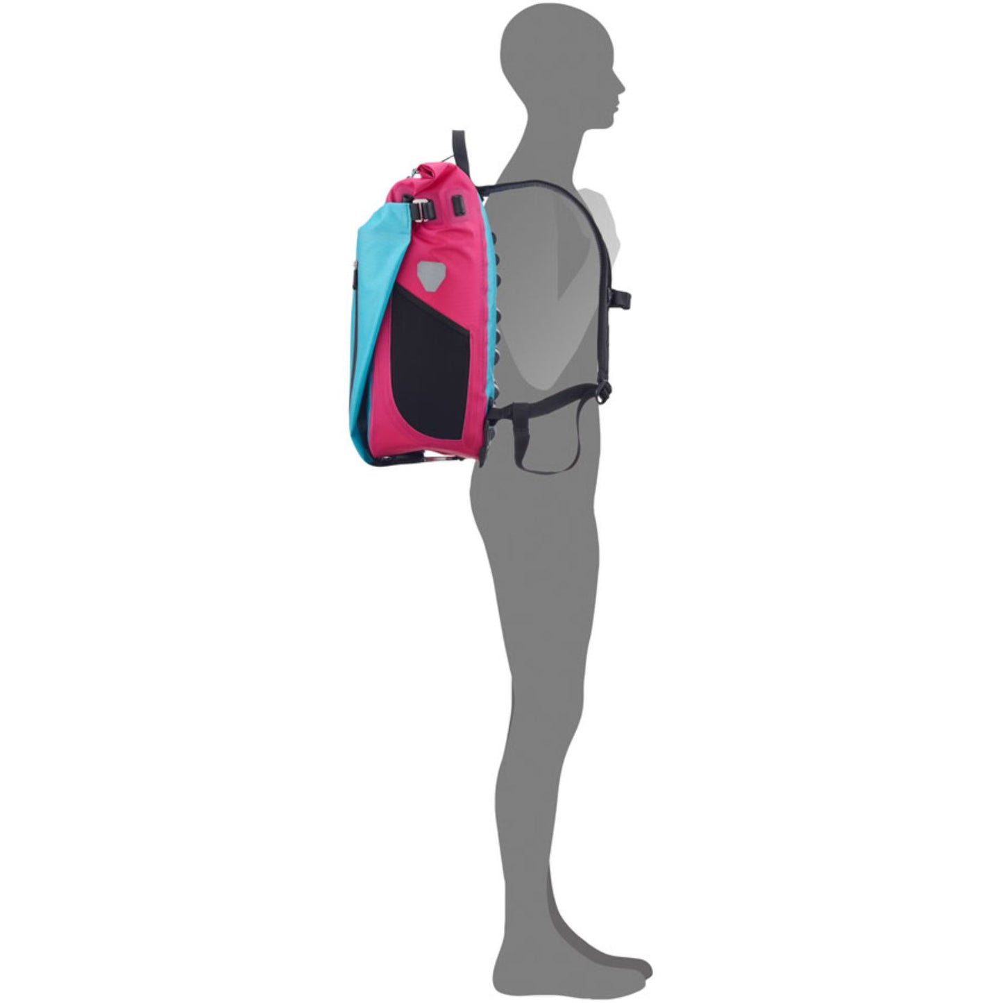 Ortlieb Vario Cyber Pannier -26L - Cyber Blue/Pink [MPN: F7763]_1998551