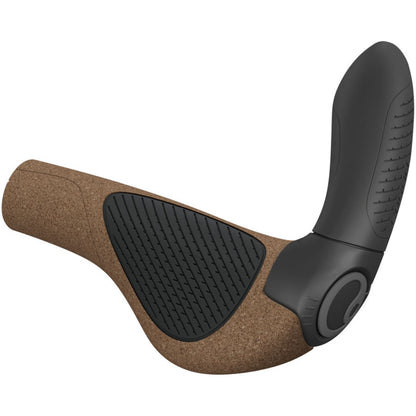 Ergon GP4 Evo BioKork Grips - Lock-On - Small - Black/Tan [MPN: 42410361]_1998743