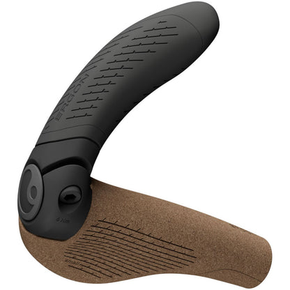 Ergon GP4 Evo BioKork Grips - Lock-On - Small - Black/Tan [MPN: 42410361]_1998745