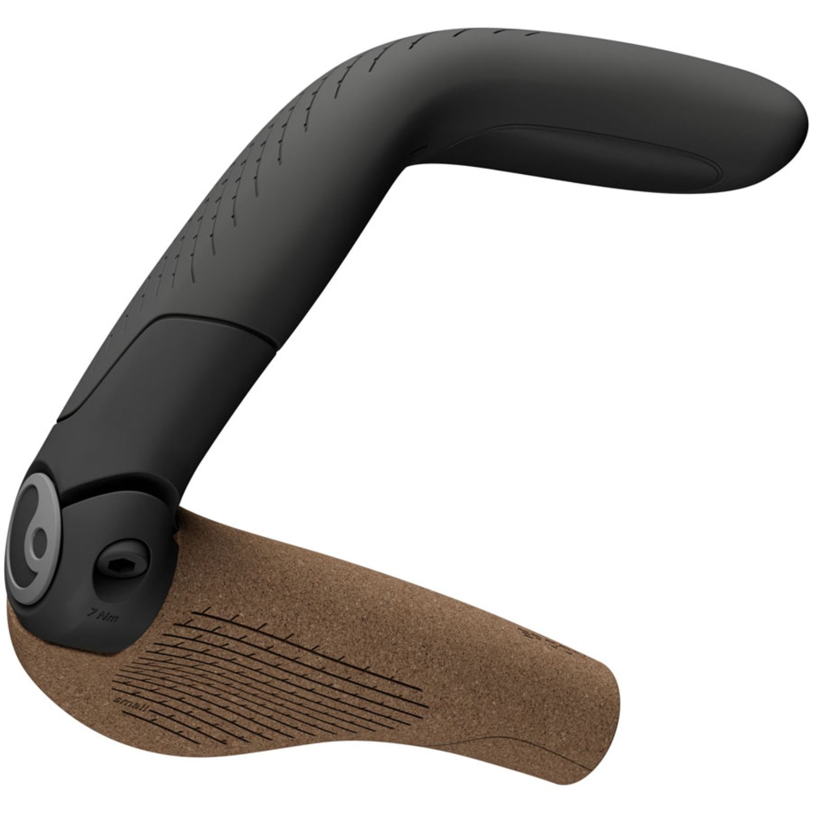 Ergon GP5 Evo BioKork Grips - Lock-On - Small - Black/Tan [MPN: 42410371]_1998757