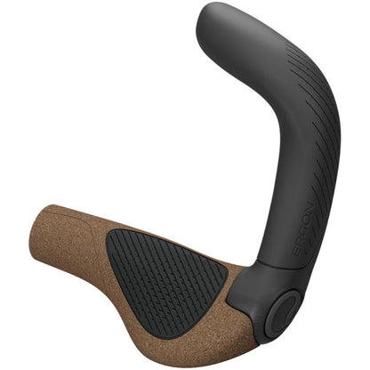 Ergon GP5 Evo BioKork Grips - Lock-On - Large - Black/Tan [MPN: 42410376]_1998761