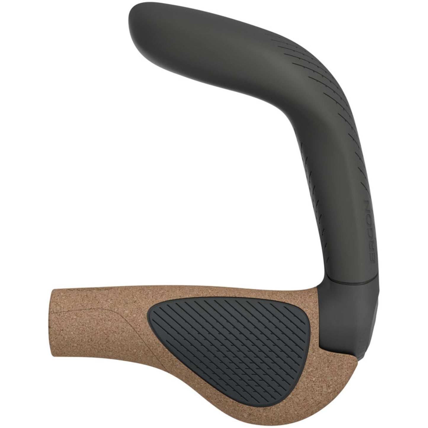 Ergon GP5 Evo BioKork Grips - Lock-On - Large - Black/Tan [MPN: 42410376]_1998762