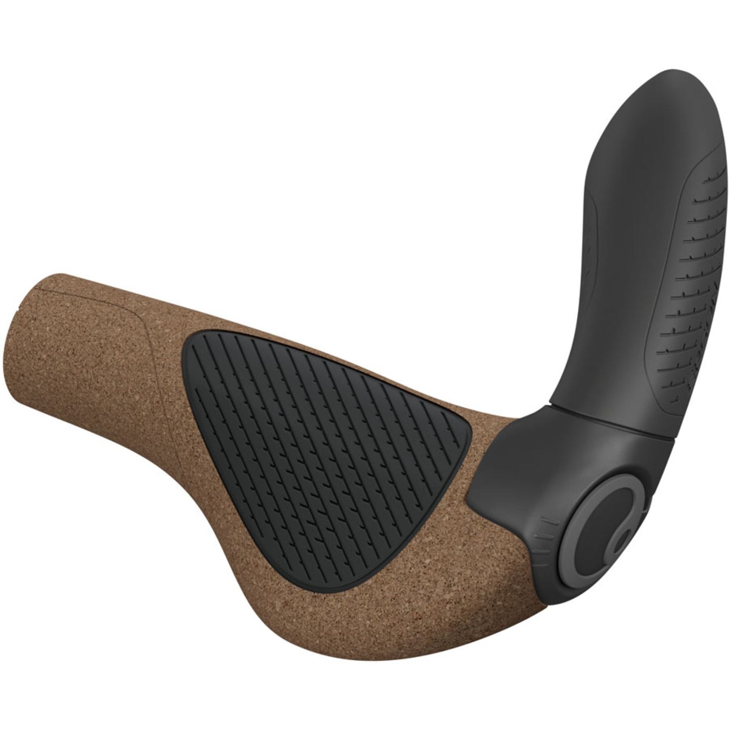 Ergon GP4 Evo BioKork Grips - Lock-On - Large - Black/Tan [MPN: 42410366]_1998749