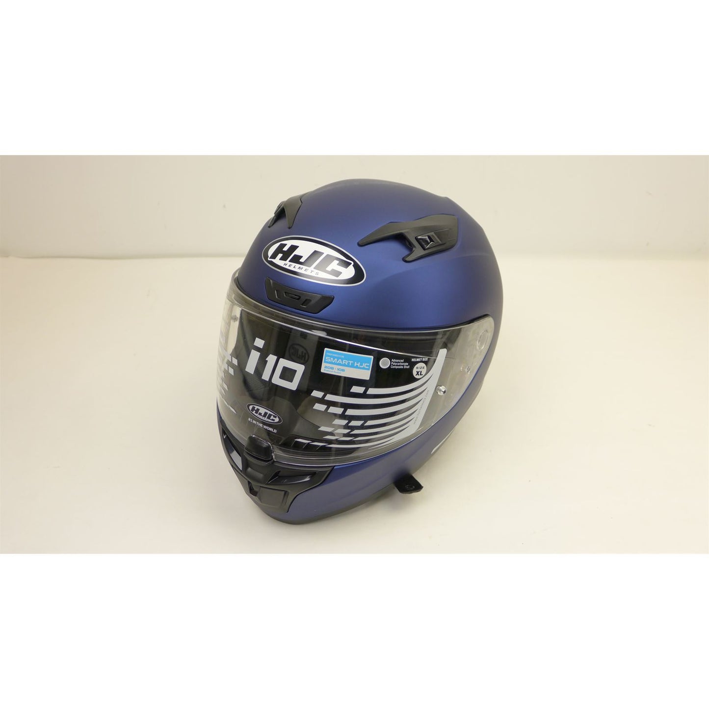 HJC I10 Helmet - Semi-Flat Metallic Blue - XL OPEN BOX [MPN: 0810-0132-07]_2012771