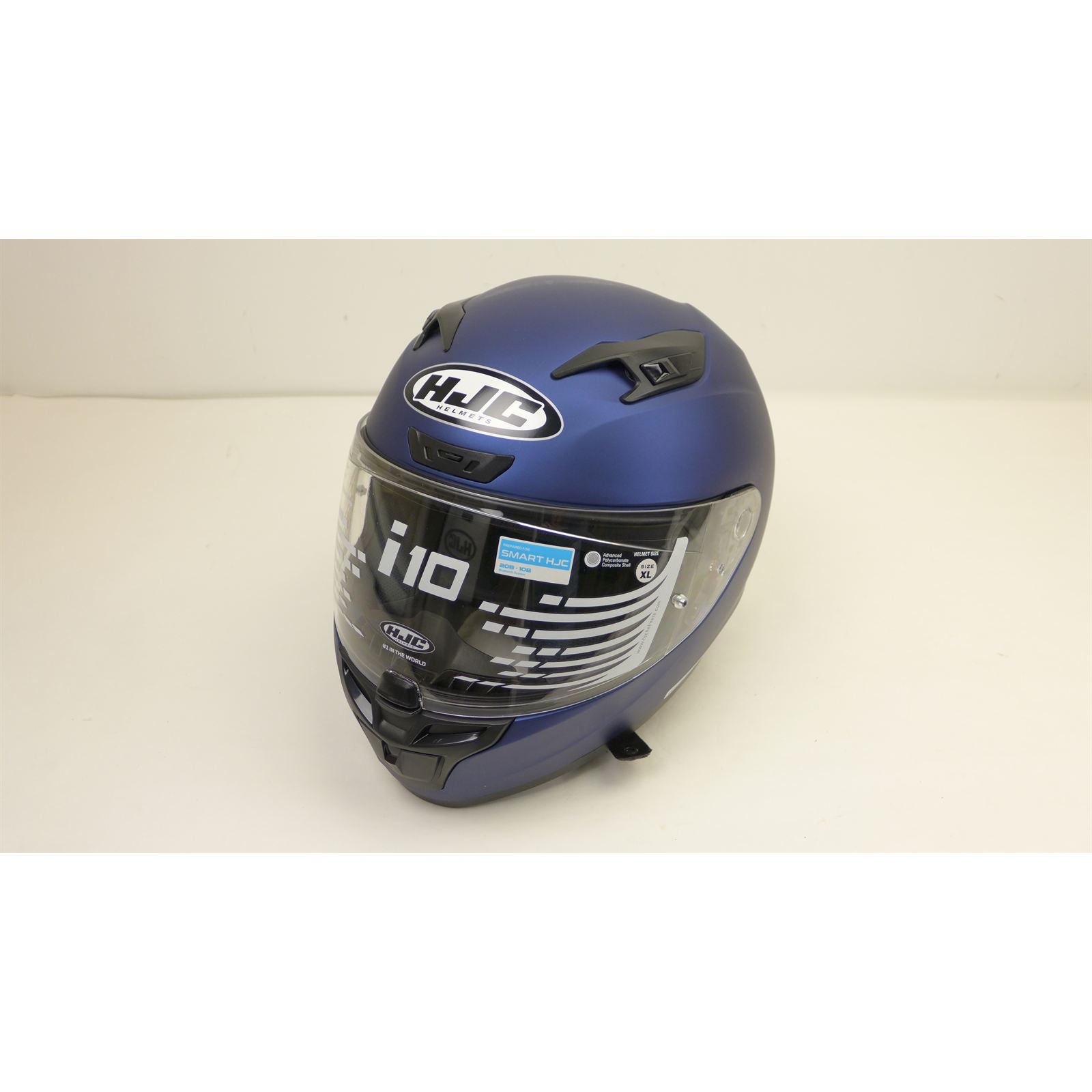 HJC I10 Helmet - Semi-Flat Metallic Blue - XL OPEN BOX [MPN: 0810-0132-07]_2012771