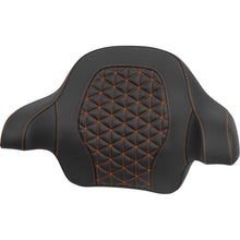 Saddlemen Tour-Pak® Passenger Pad - Tri-Gripper - Orange Stitch fits FLH/FLT  [MPN: 814-07-15603]_2016029