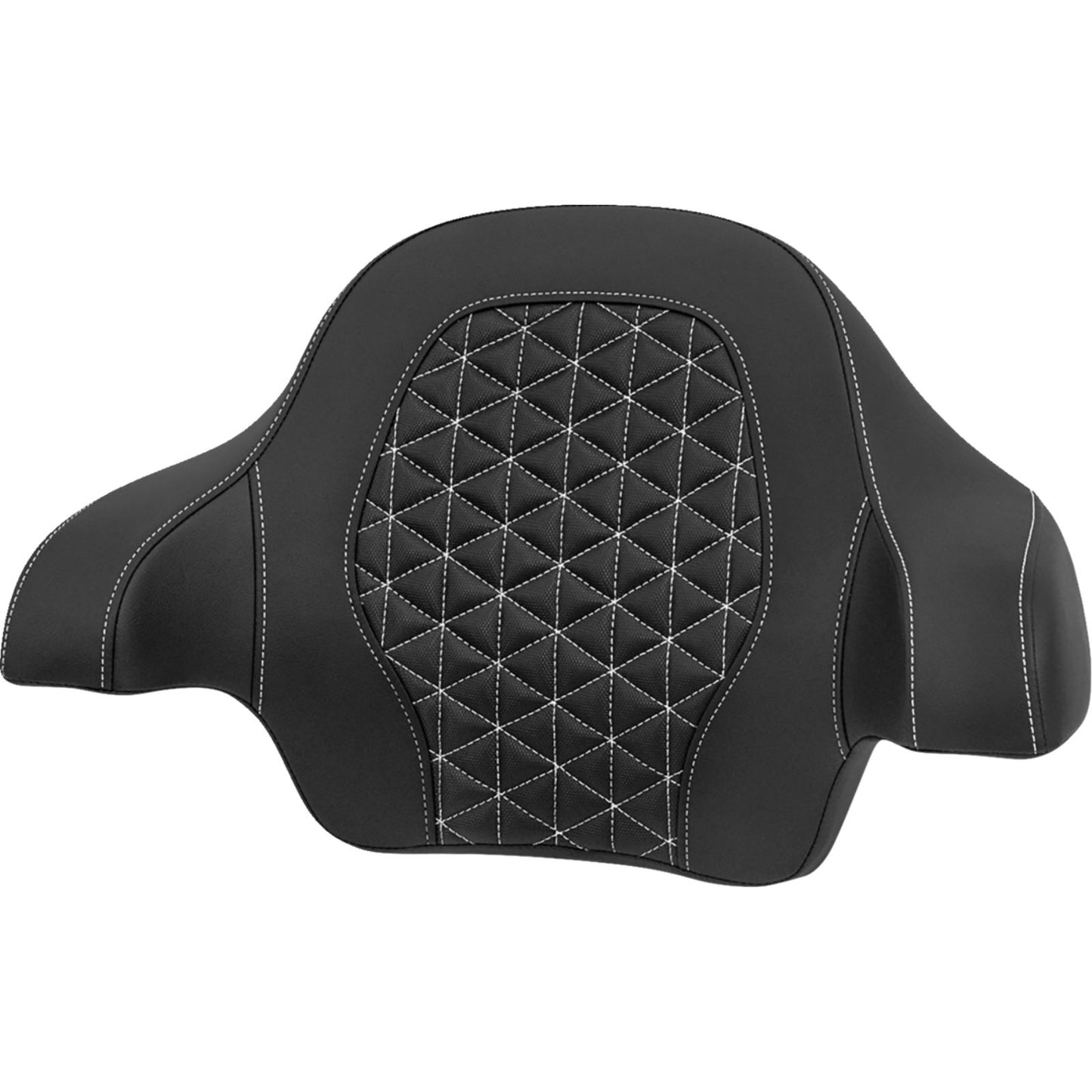 Saddlemen Tour-Pak® Passenger Pad - Tri-Gripper - White Stitch fits FLH/FLT  [MPN: 814-07-15606]_2016009