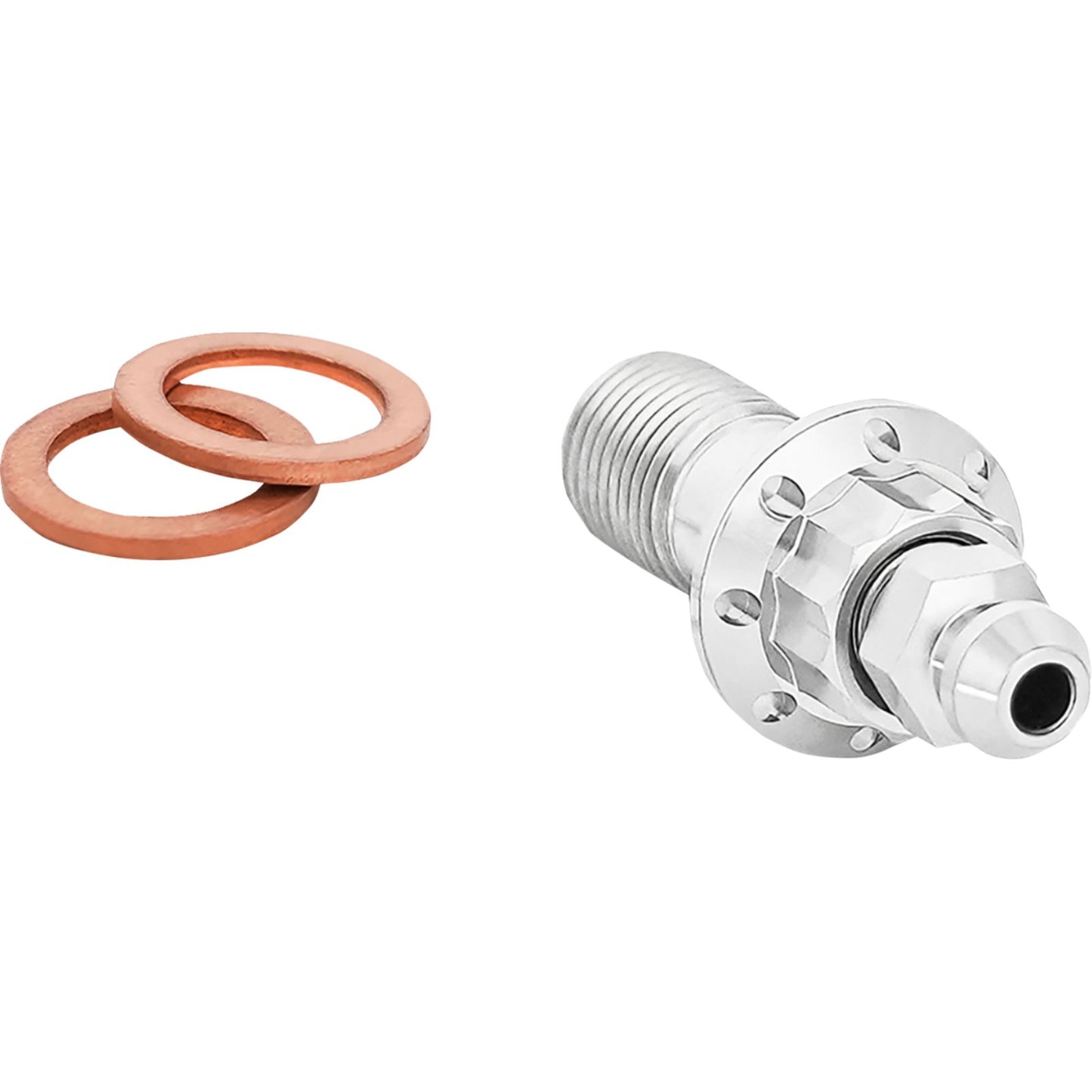 Arlen Ness Banjo Bolt with Bleeder - 10mm - Polished [MPN: 300-821]_2015990