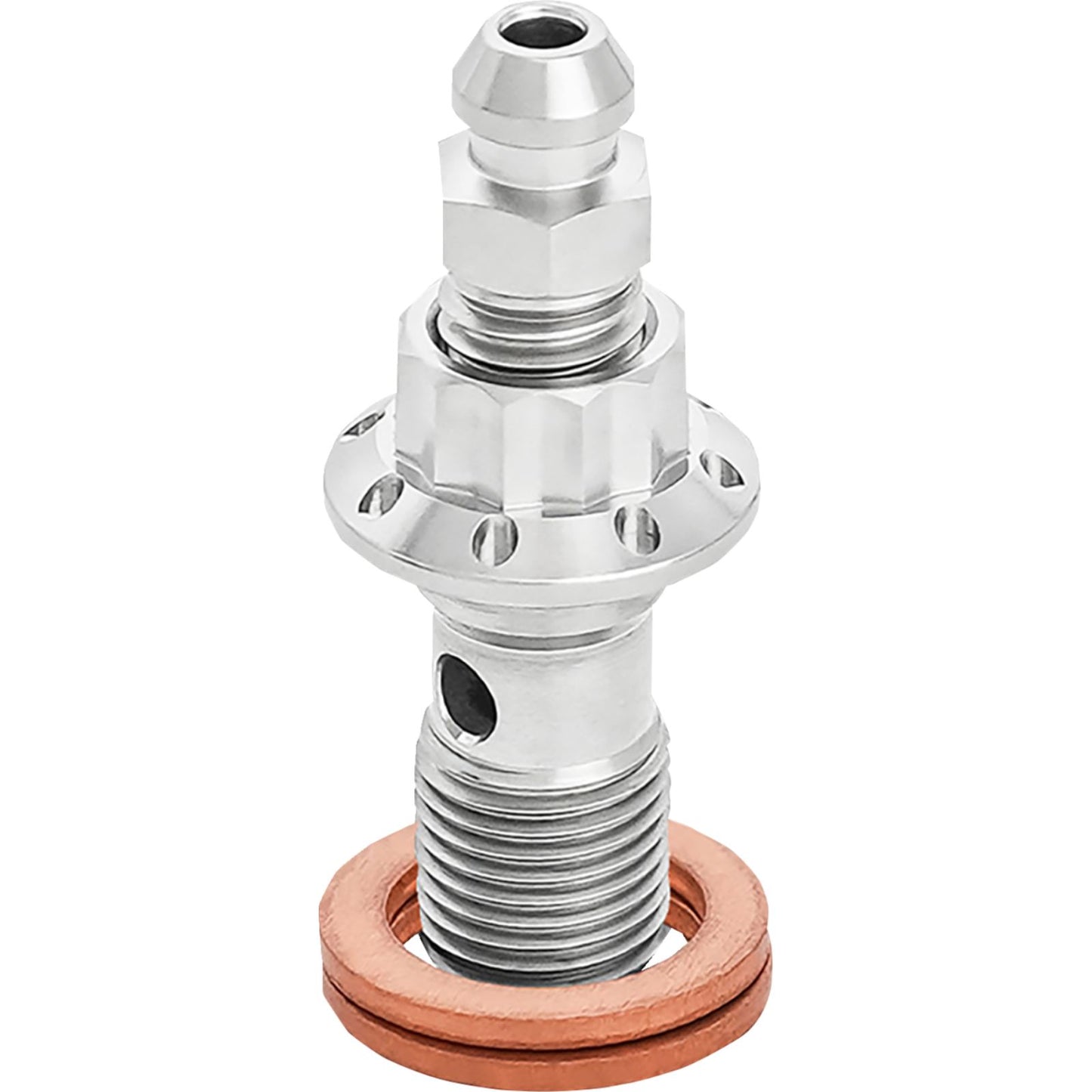 Arlen Ness Banjo Bolt with Bleeder - 10mm - Polished [MPN: 300-821]_2015991
