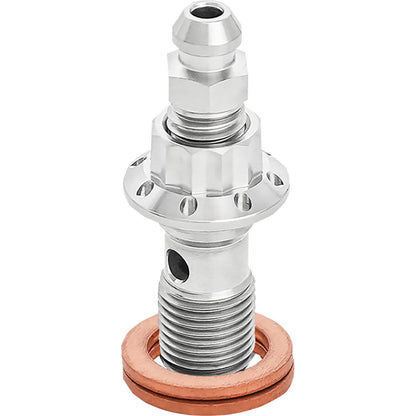 Arlen Ness Banjo Bolt with Bleeder - 10mm - Polished [MPN: 300-821]_2015991
