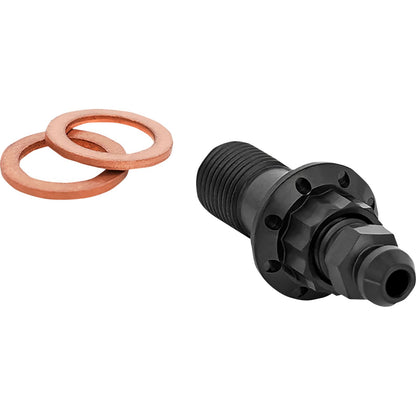 Arlen Ness Banjo Bolt with Bleeder - 10mm - Black [MPN: 300-822]_2016035